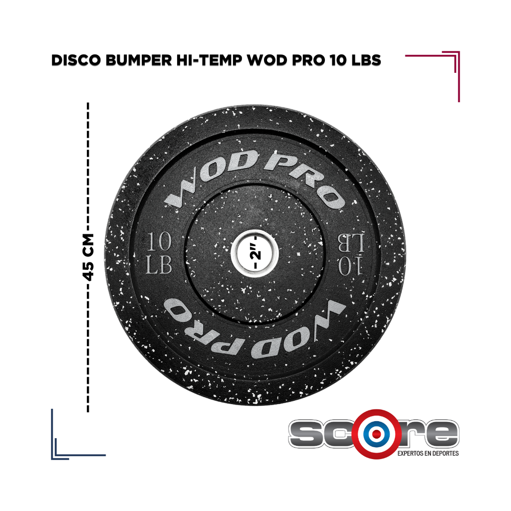 Par de bumpers hi-temp 10 libras Wod Pro