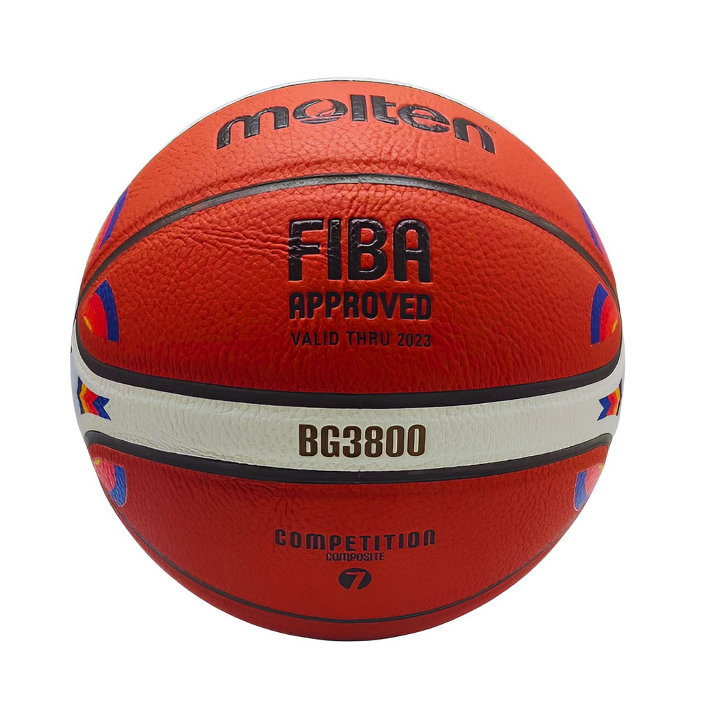 Molten Serie BG3800, Balón de baloncesto interior/exterior,  aprobado por FIBA, tamaño 7, diseño de 2 tonos, modelo: B7G3800