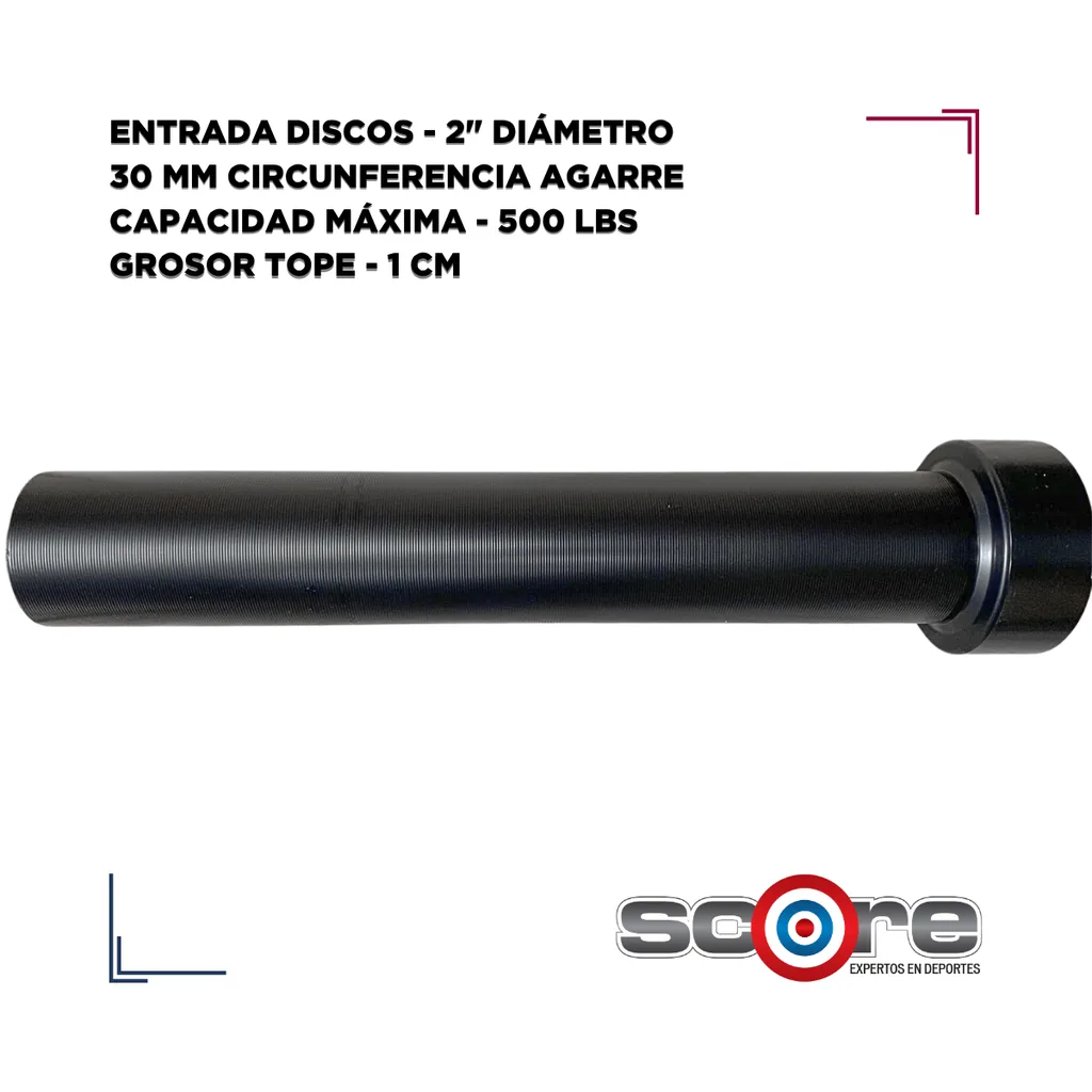 Barra olímpica 20 kg sin bujes Wod Pro