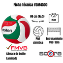 Balón de voleibol Molten V5M4500 #5