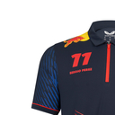 Playera Castore F1 Red Bull Racing Team 2023 Sergio Pérez tipo polo para hombre