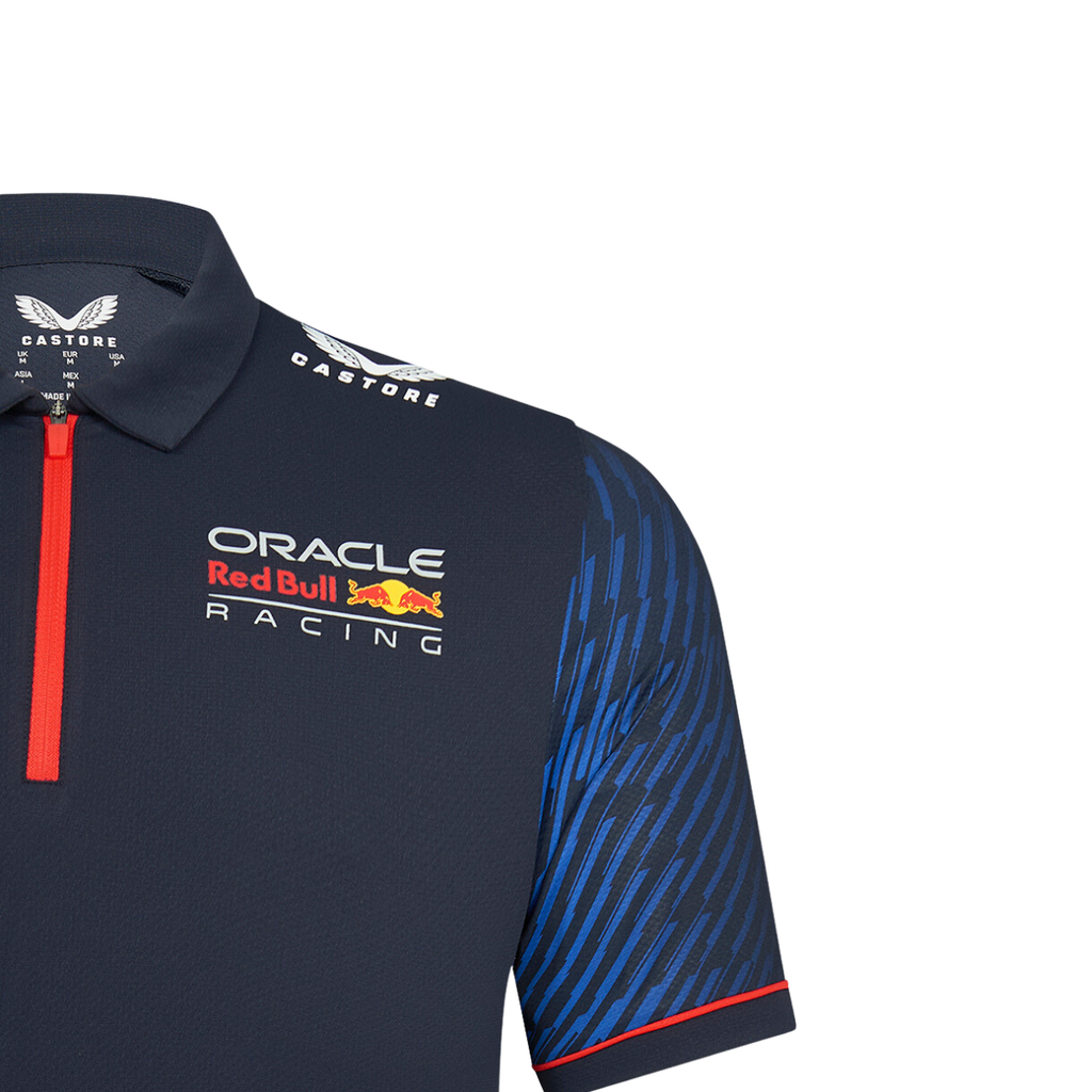 Playera Castore F1 Red Bull Racing Team 2023 Sergio Pérez tipo polo para hombre