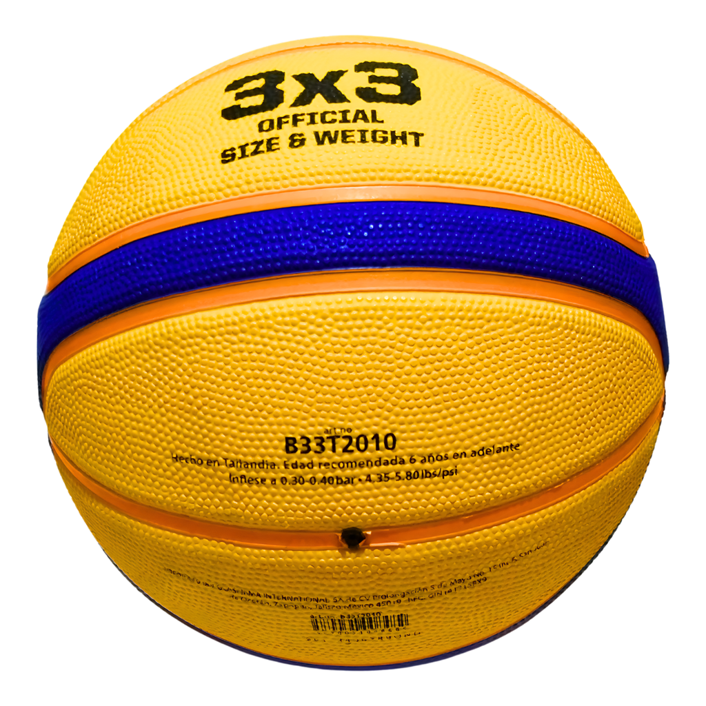 Balón de baloncesto Molten 3x3 B33T2010 #6 deep channnel hule natural