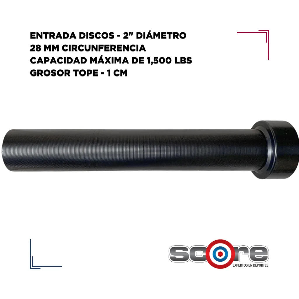 Barra Olímpica sellada 2.2 mts 20 kg 1000 lb Wod Pro