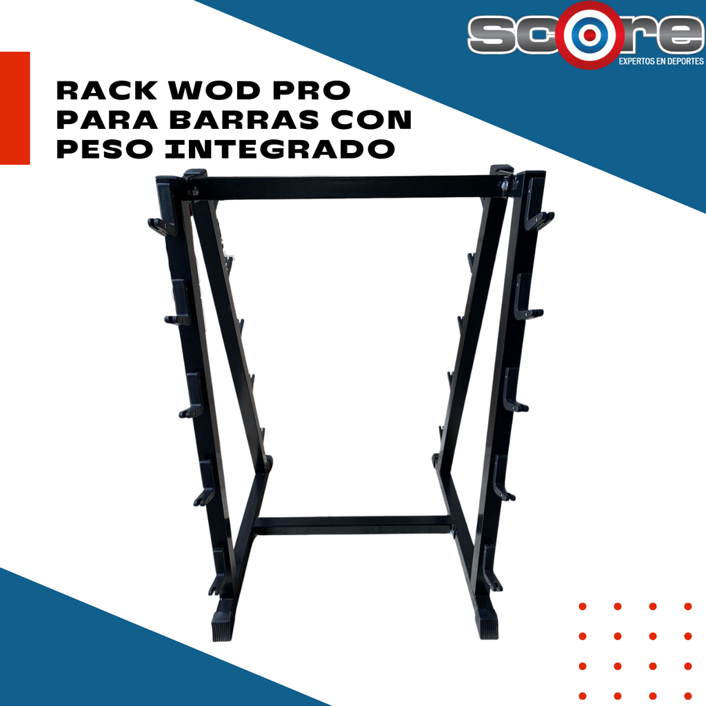 Rack Wod Pro para barras con peso integrado