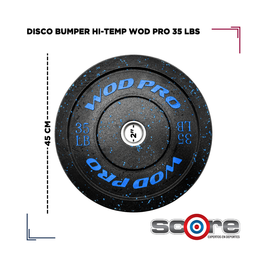 Par de bumpers hi-temp 35 libras Wod Pro