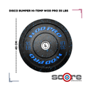 Par de bumpers hi-temp 35 libras Wod Pro