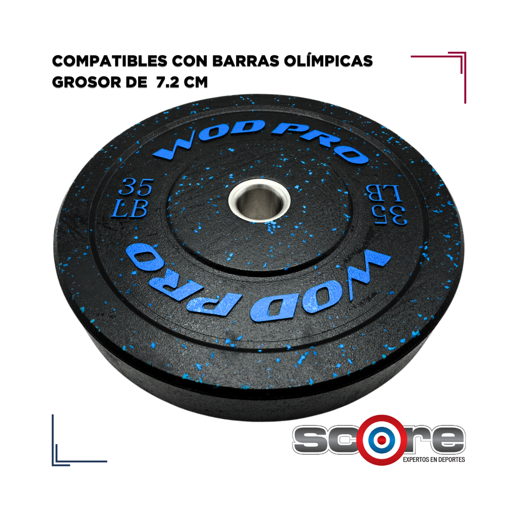 Par de bumpers hi-temp 35 libras Wod Pro