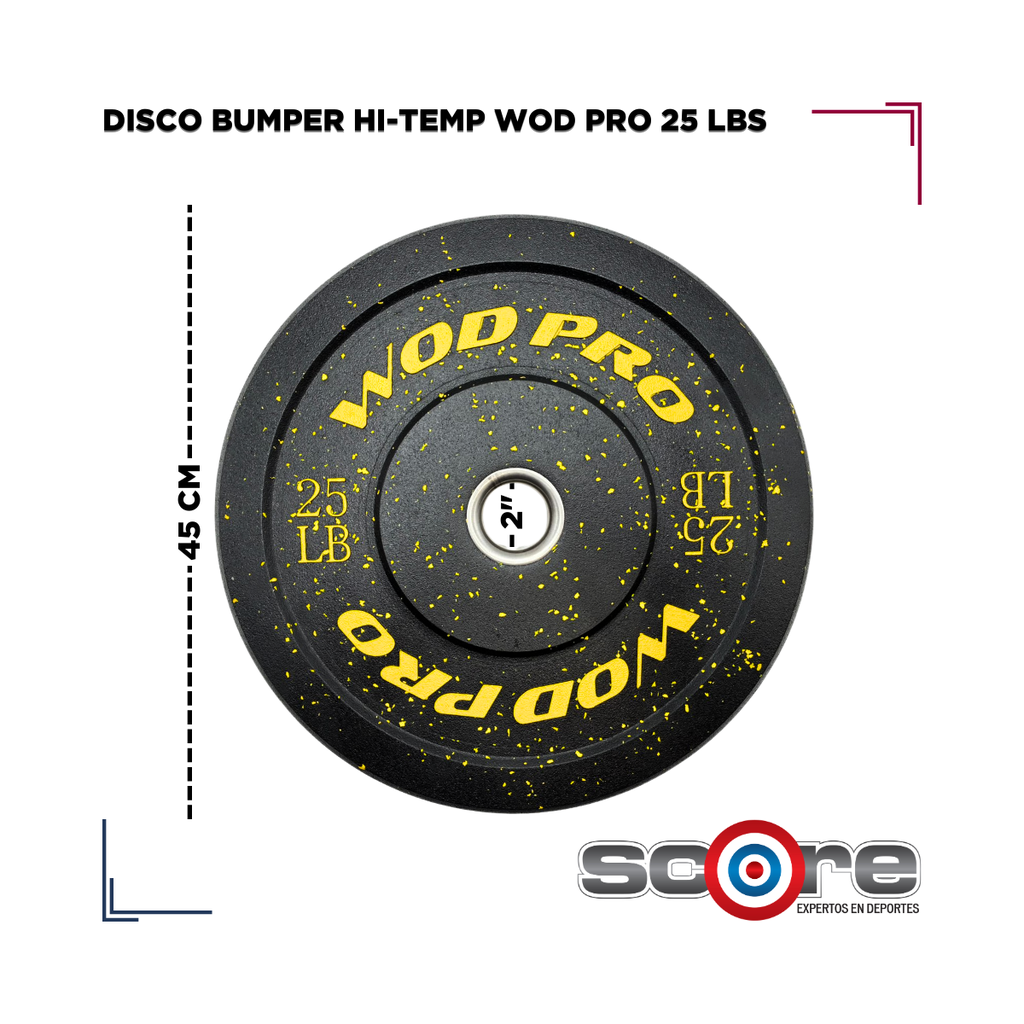 Par de bumpers hi-temp 25 libras Wod Pro
