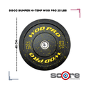 Par de bumpers hi-temp 25 libras Wod Pro
