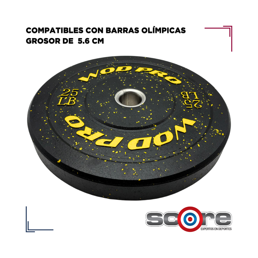 Par de bumpers hi-temp 25 libras Wod Pro