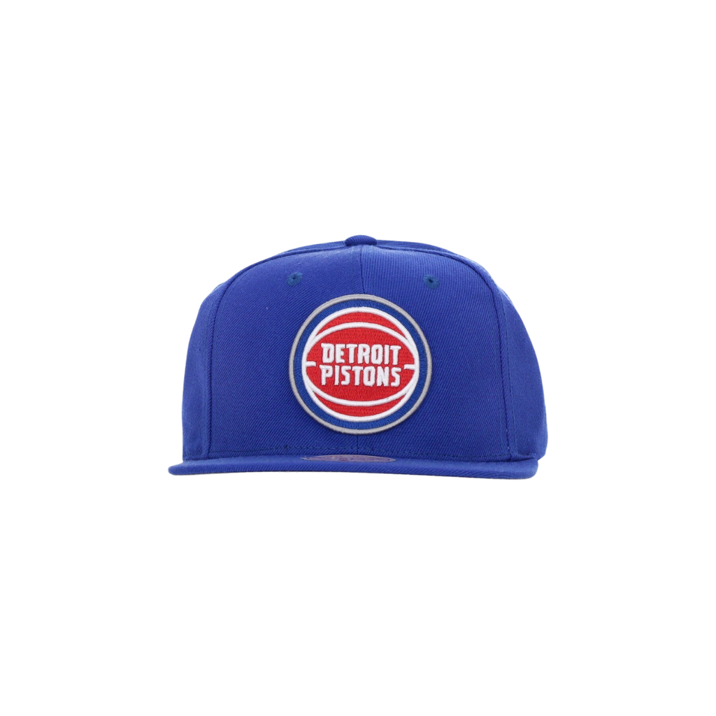 Gorra Mitchell & Ness Detroit Pistons Team Ground 2.0 visera plana