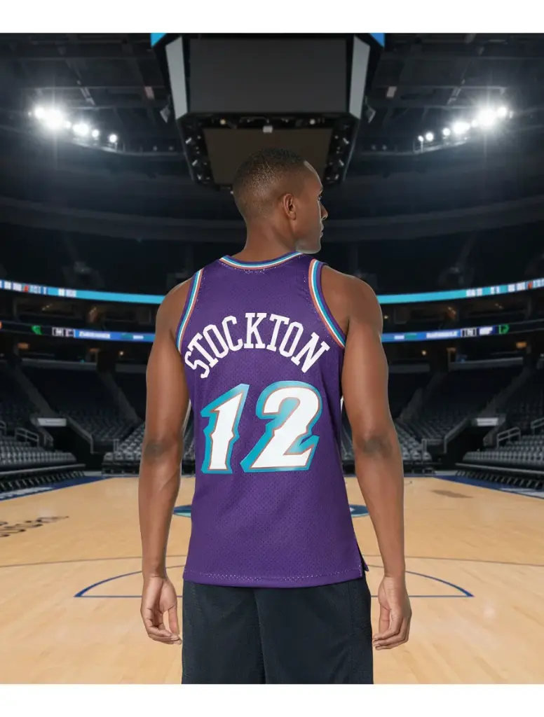 Jersey Mitchell & Ness NBA UTAH Jazz road 1996 John Stockton