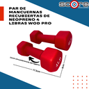 Par de mancuernas recubiertas de neopreno 4 libras Wod Pro