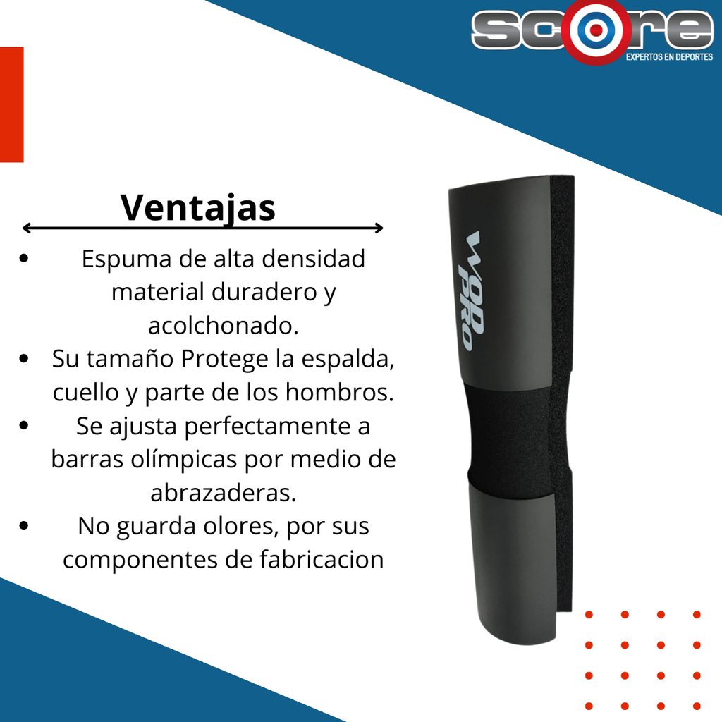 Protector de barra con cintillos Wod Pro