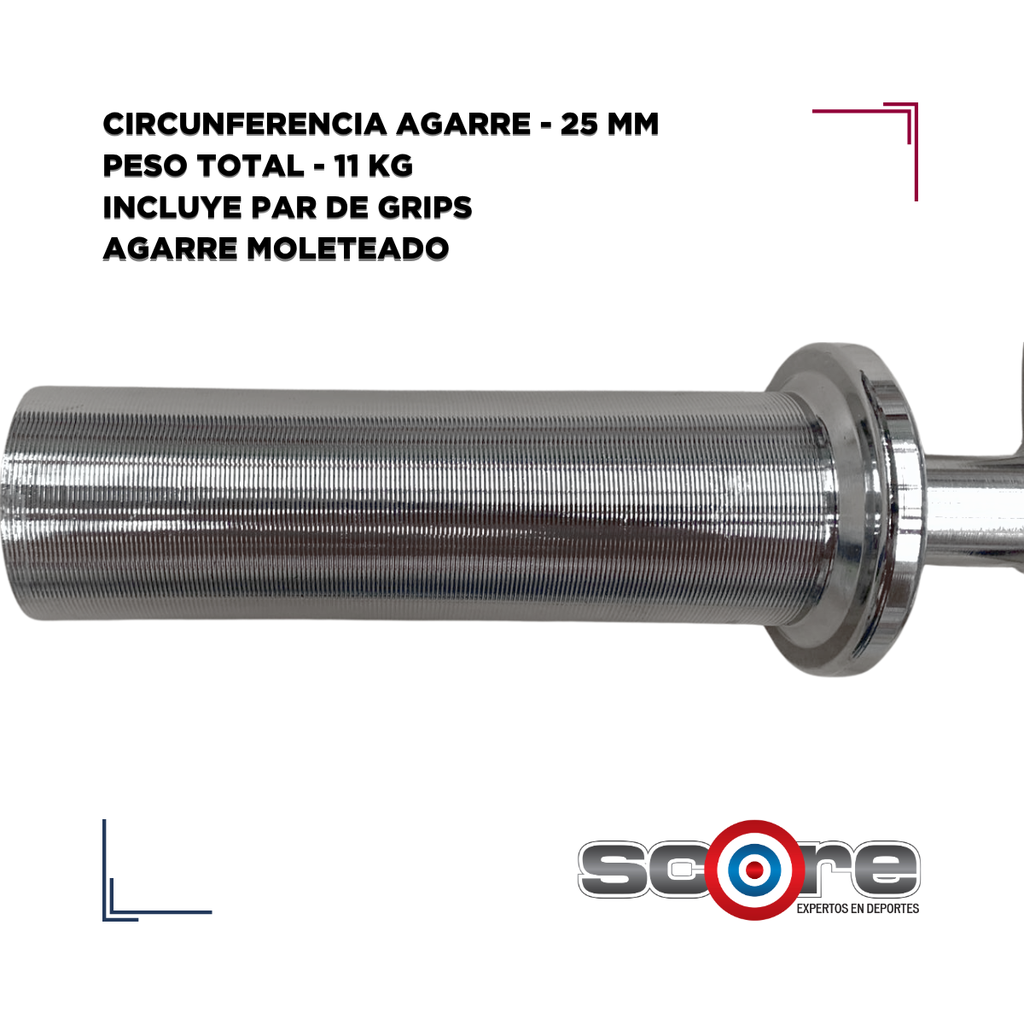 ​Barra Wod Pro Olímpica Romana para Tricep con bujes