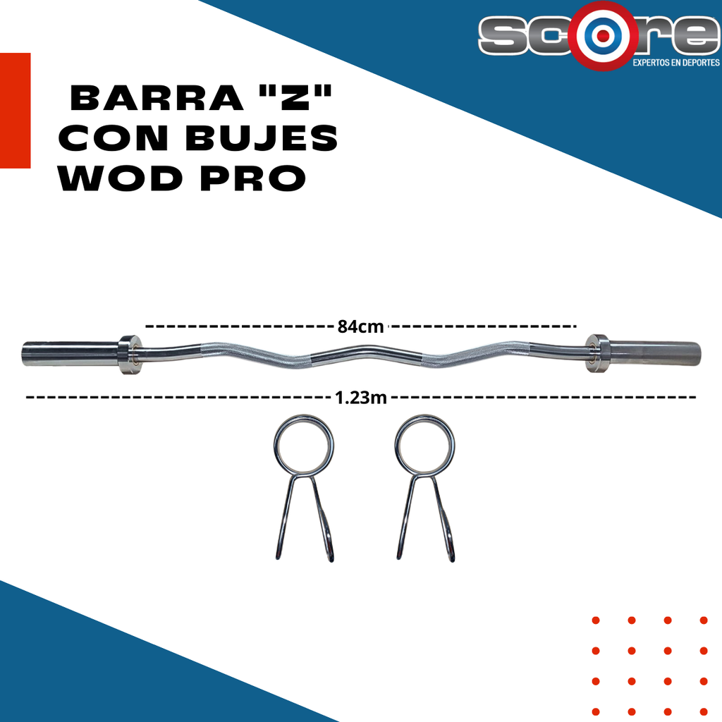 ​Barra "Z" con bujes Wod Pro