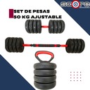 Set de pesas 50 kg ajustable Wod Pro