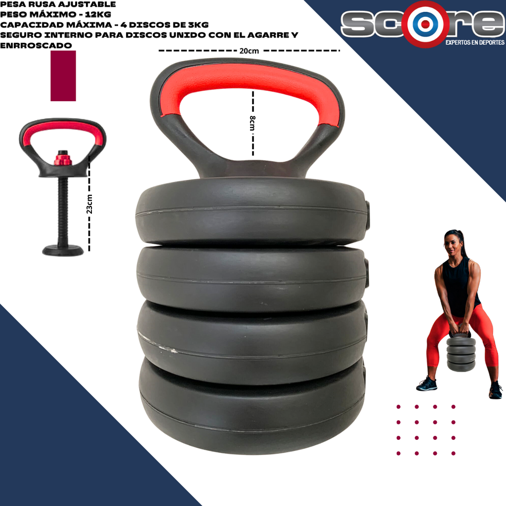 Set de pesas 50 kg ajustable Wod Pro