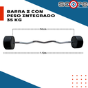 Barra Z con peso integrado 35 kg