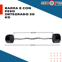 Barra Z con peso integrado 50 kg