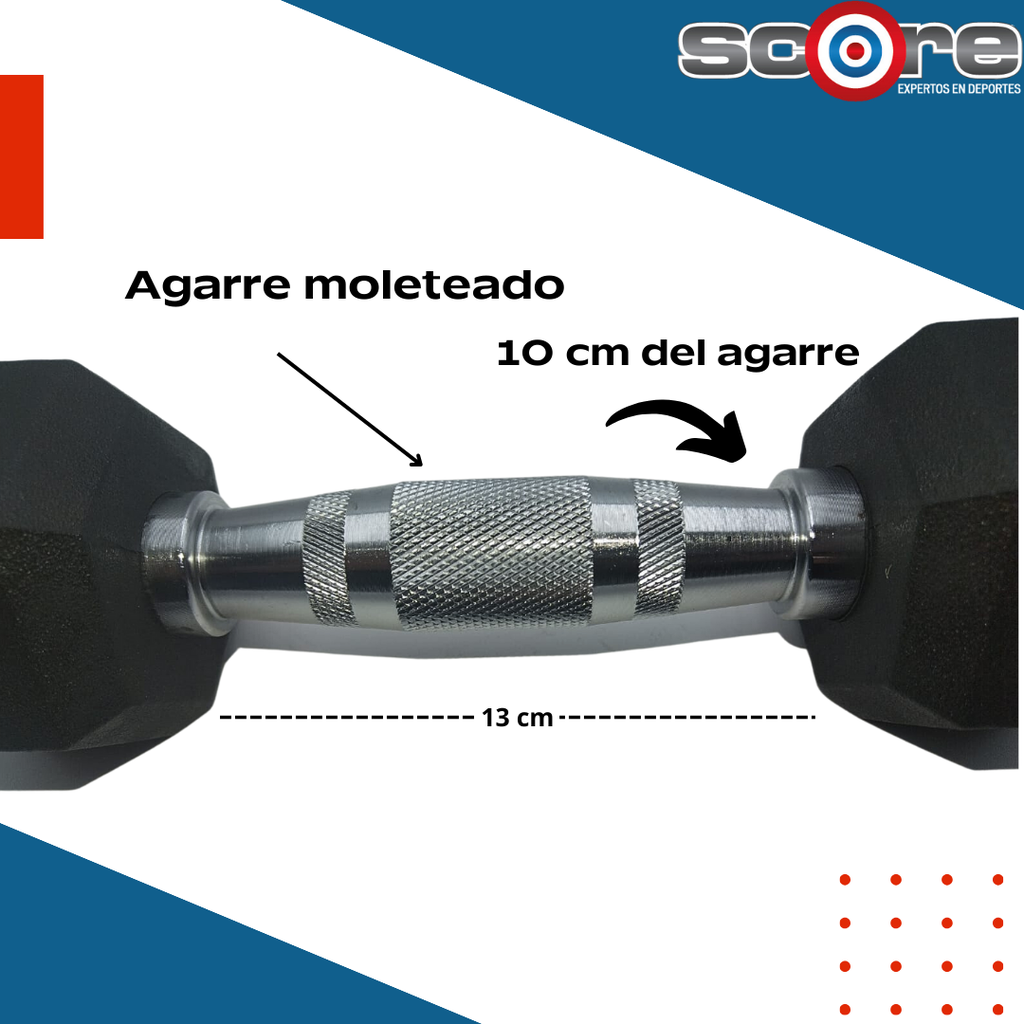 Par de mancuernas hexagonales 5 lb Wod Pro