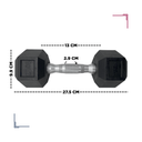 Par de mancuernas hexagonales 10 lb Wod Pro