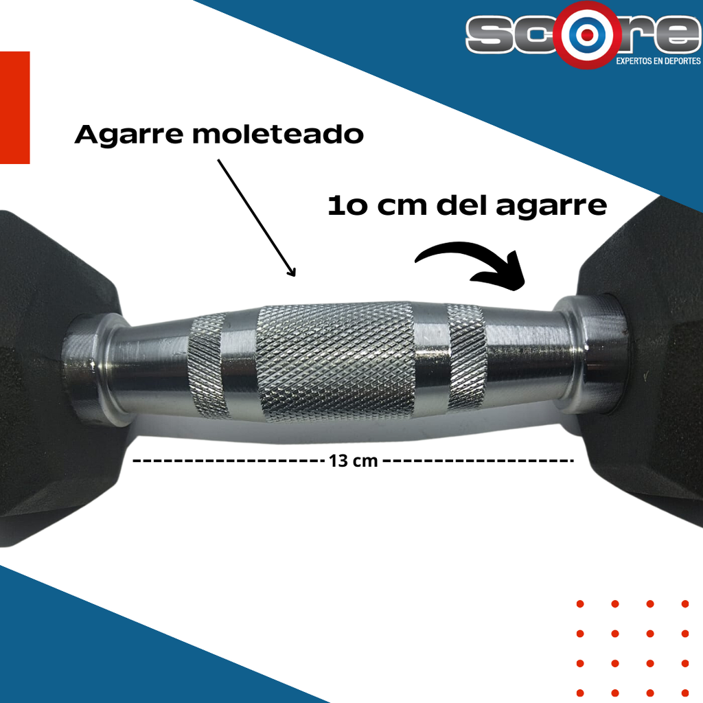 Par de mancuernas hexagonales 10 lb Wod Pro