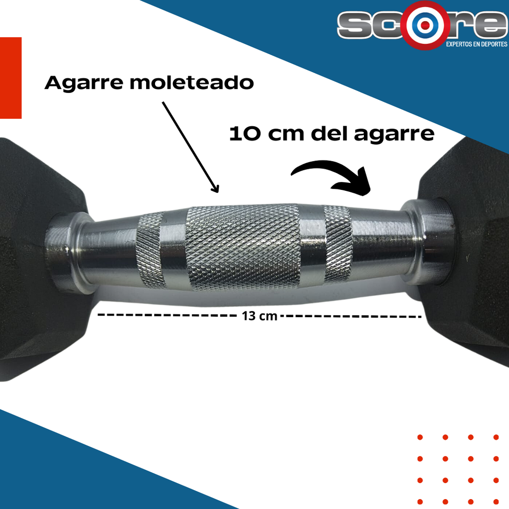 Par de mancuernas hexagonales 15 lb Wod Pro