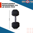 Par de mancuernas hexagonales 30 Lb Wod Pro