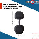 Par de mancuernas hexagonales 80 libras Wod Pro