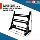 Rack para mancuernas 3 niveles Wod Pro