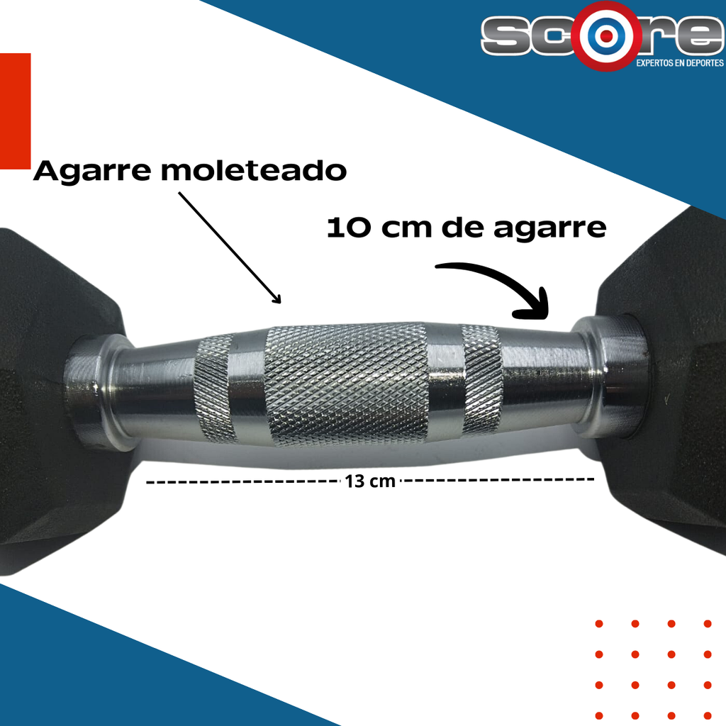 Par de mancuernas hexagonales 12 lb Wod Pro