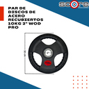 Par de discos de acero recubiertos 10 kg 2" Wod Pro