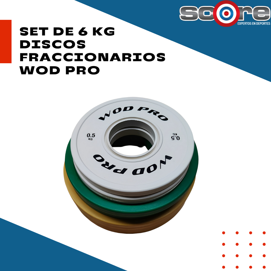 ​Set de 6 kg discos fraccionarios Wod Pro