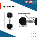 Set 550 libras de mancuernas hexagonales de 5 a 50 libras Wod Pro