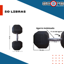 Set 550 libras de mancuernas hexagonales de 5 a 50 libras Wod Pro