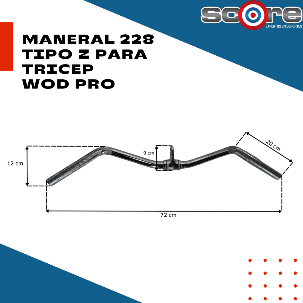 Maneral 228 tipo Z para tricep Wod Pro