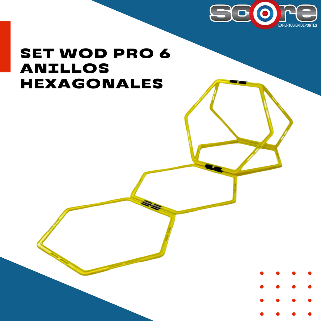 Set Wod Pro 6 Anillos Hexagonales