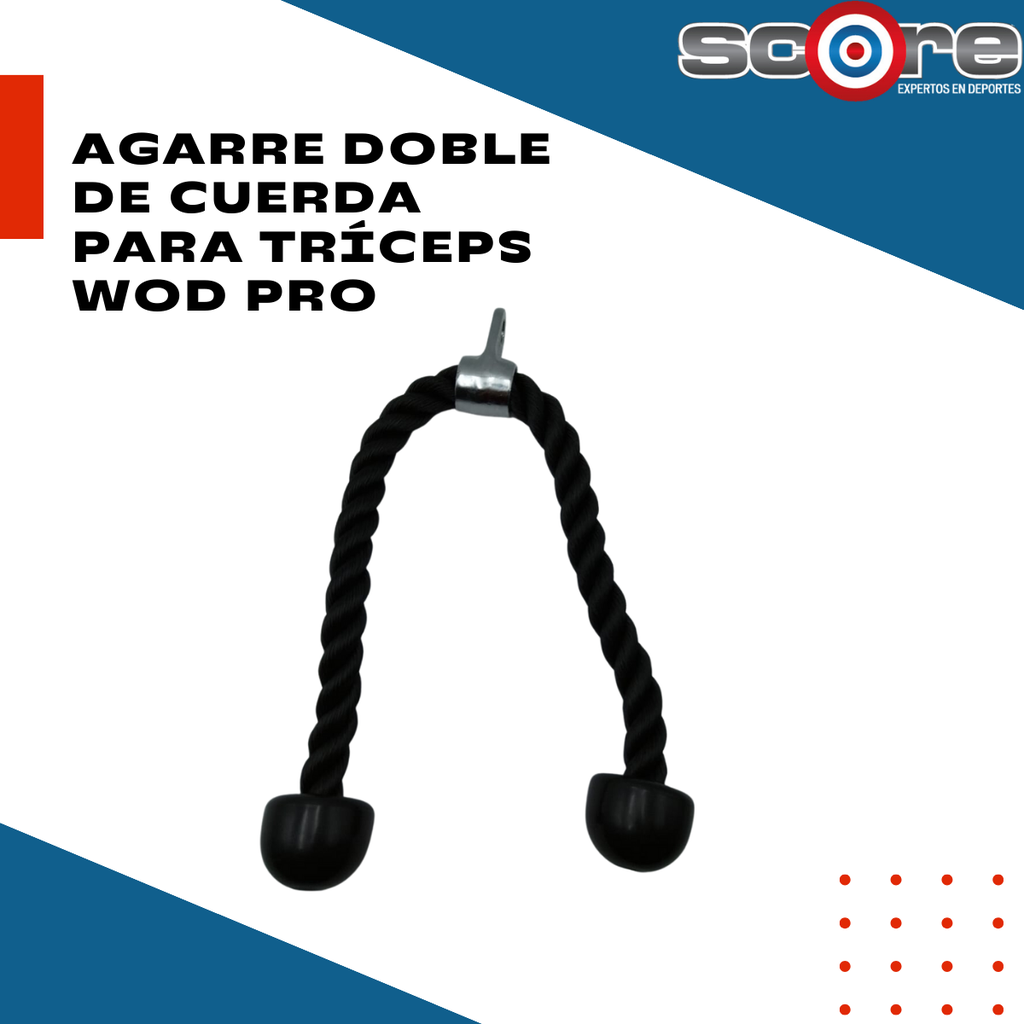 Agarre doble de cuerda para tríceps Wod Pro