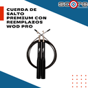 ​​​Cuerda de salto premium con reemplazos Wod Pro