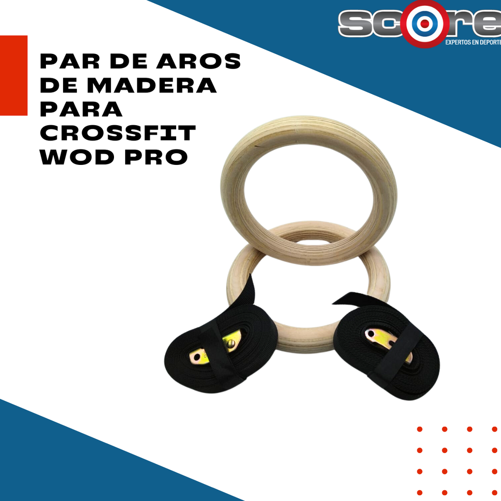 Par de Aros de Madera para Crossfit Wod Pro