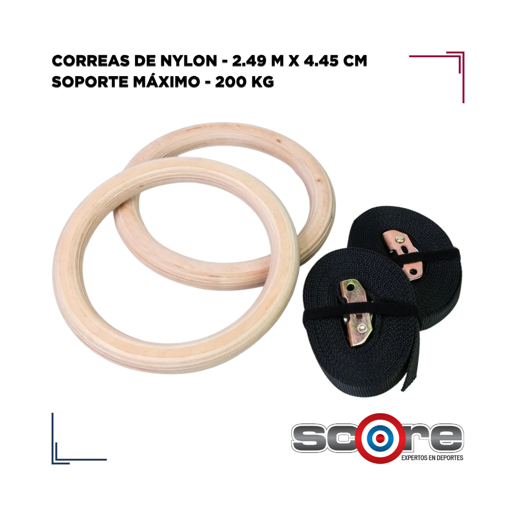 Par de Aros de Madera para Crossfit Wod Pro