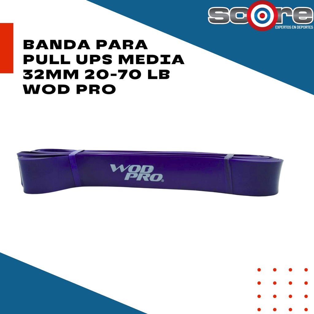 Banda para pull ups media 32mm 20-70 lb Wod Pro