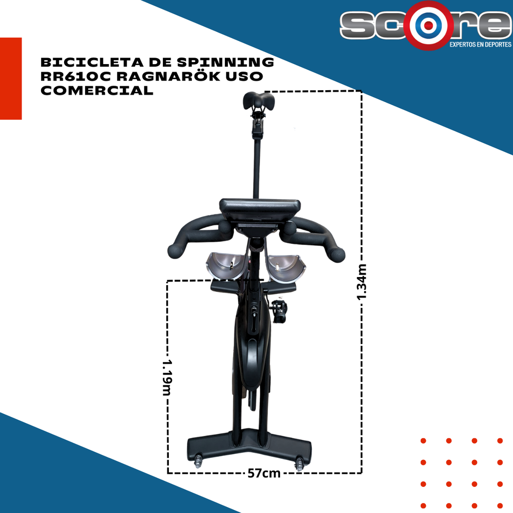 Bicicleta de spinning RR610C RagnaRök Uso Comercial