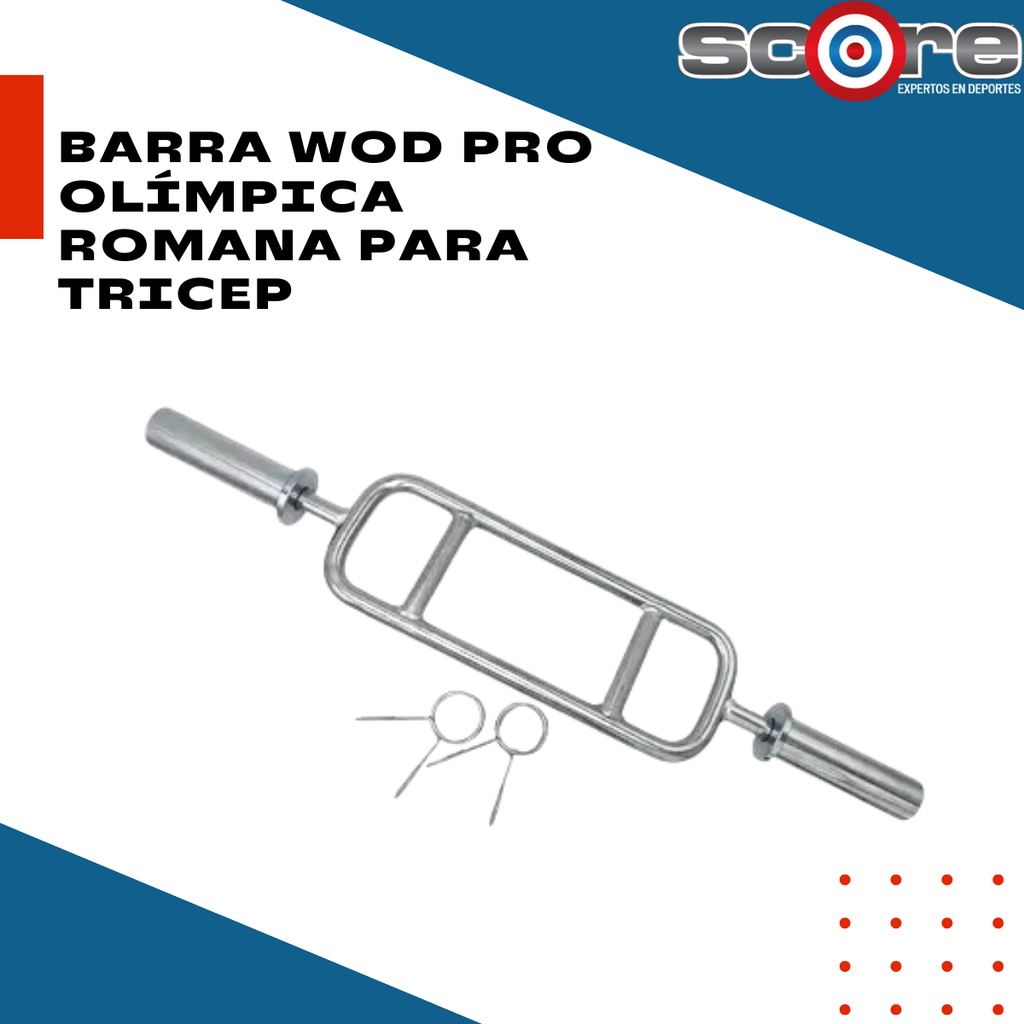 Barra Wod Pro Olímpica Romana para Tricep