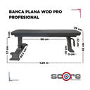 Banca plana Wod Pro profesional