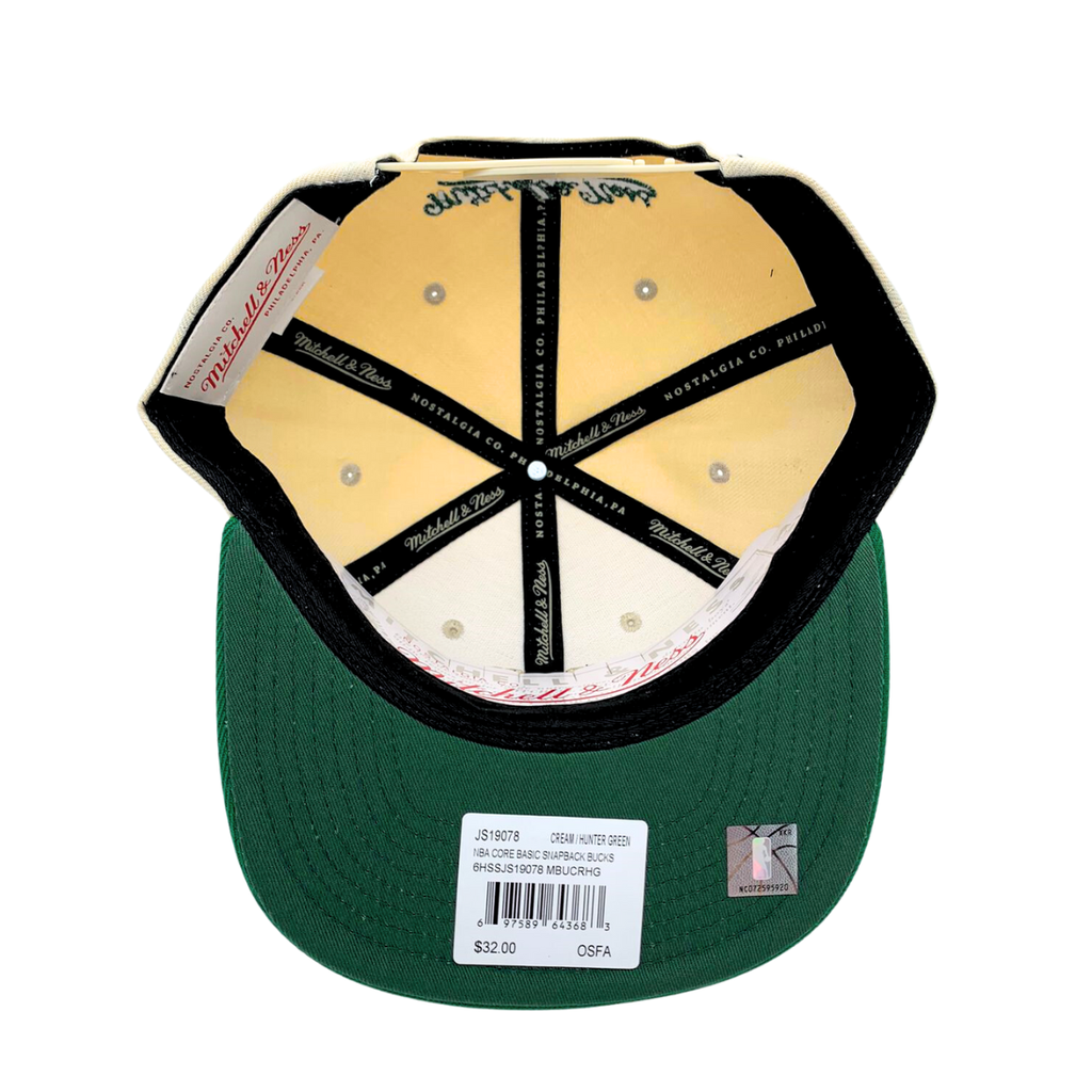 Gorra Mitchell & Ness Milwaukee Bucks Core Basic