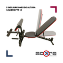 Banca multiposición con soporte para bíceps y pierna Wod Pro