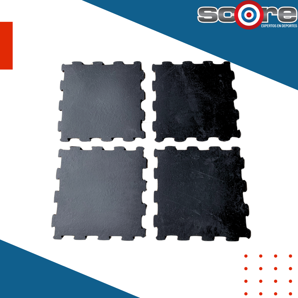 Piso de caucho 15 mm rompecabezas 3 m²